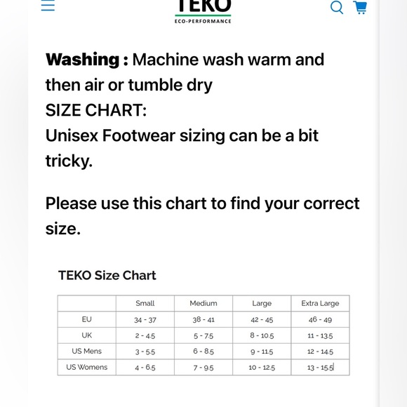 TEKO - Organic Woman’s eco Snow/Hiking socks - Picture 5 of 6